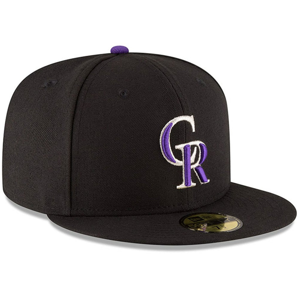 Colorado Rockies New Era Authentic Collection ON Field 59FIFTY Structured Hat - Black Hats