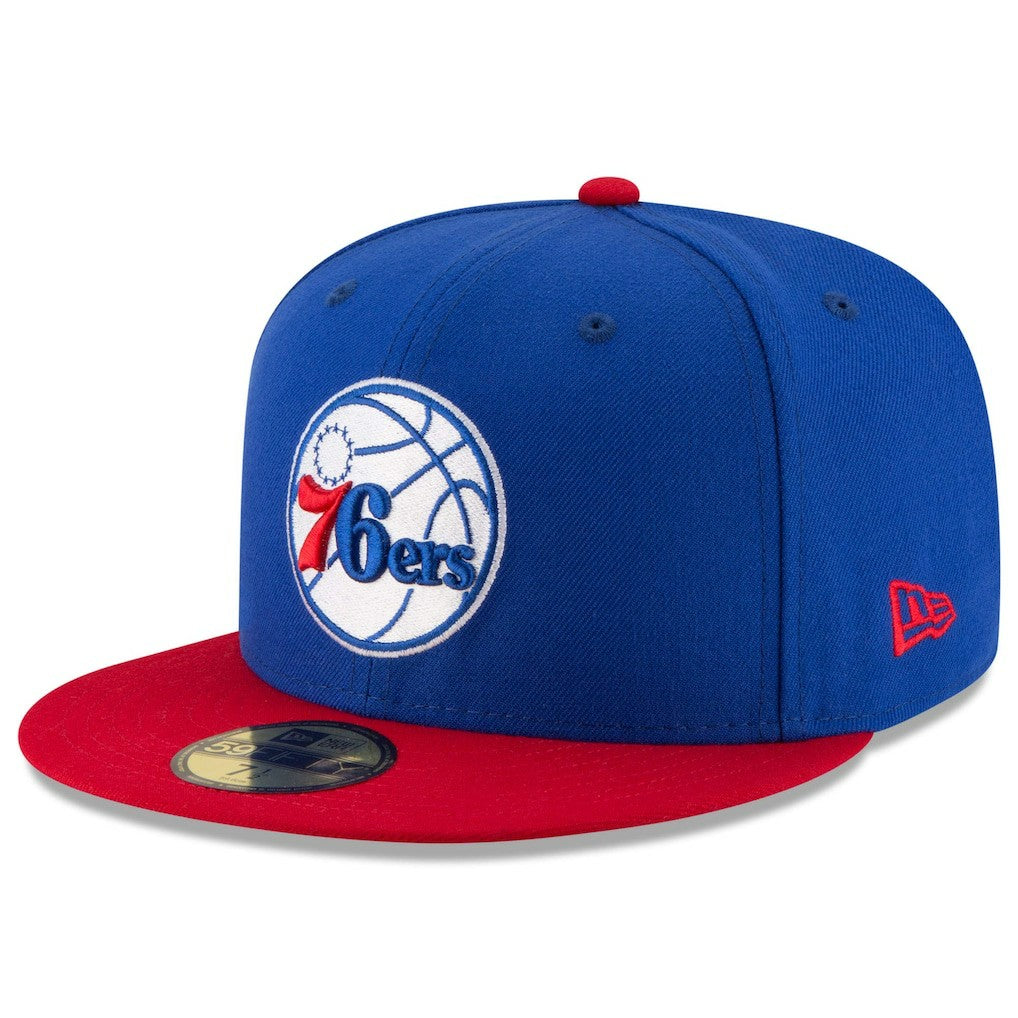 Philadelphia 76ers Team Color 2Tone 59FIFTY Fitted Hat Royal/Red
