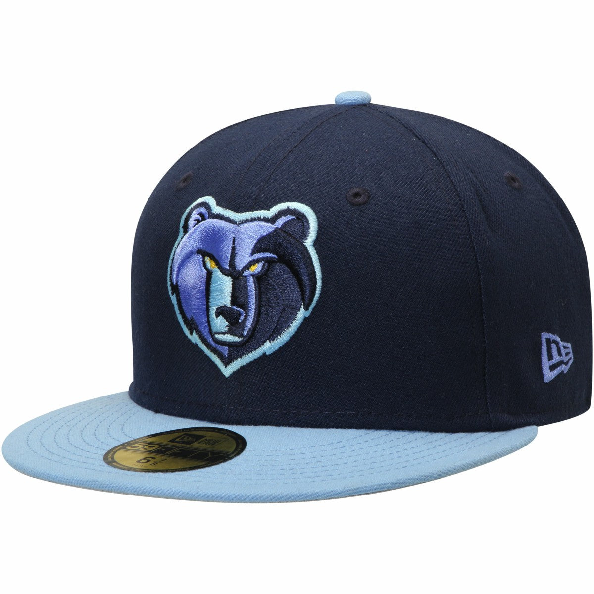 Memphis Grizzlies Team Color 2Tone 59FIFTY Fitted Hat Navy/Light Blue