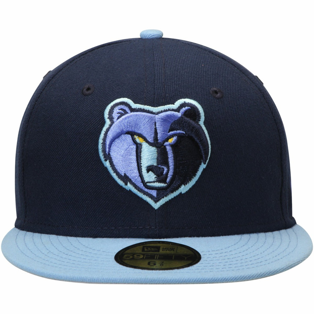 Memphis Grizzlies Team Color 2Tone 59FIFTY Fitted Hat Navy/Light Blue
