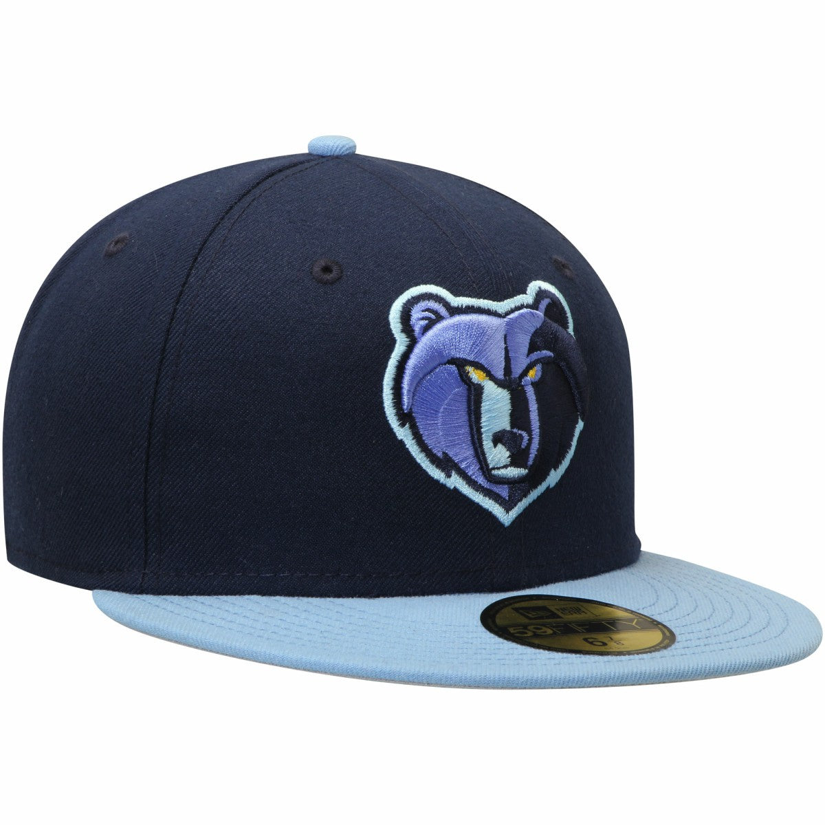 Memphis Grizzlies Team Color 2Tone 59FIFTY Fitted Hat Navy/Light Blue