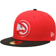 Atlanta Hawks Team Color 2Tone 59FIFTY Fitted Hat Red/Black