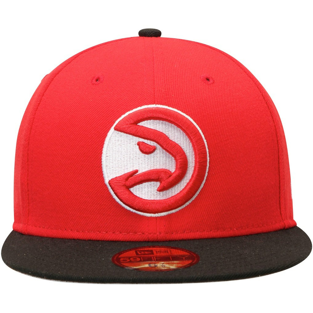 Atlanta Hawks Team Color 2Tone 59FIFTY Fitted Hat Red/Black