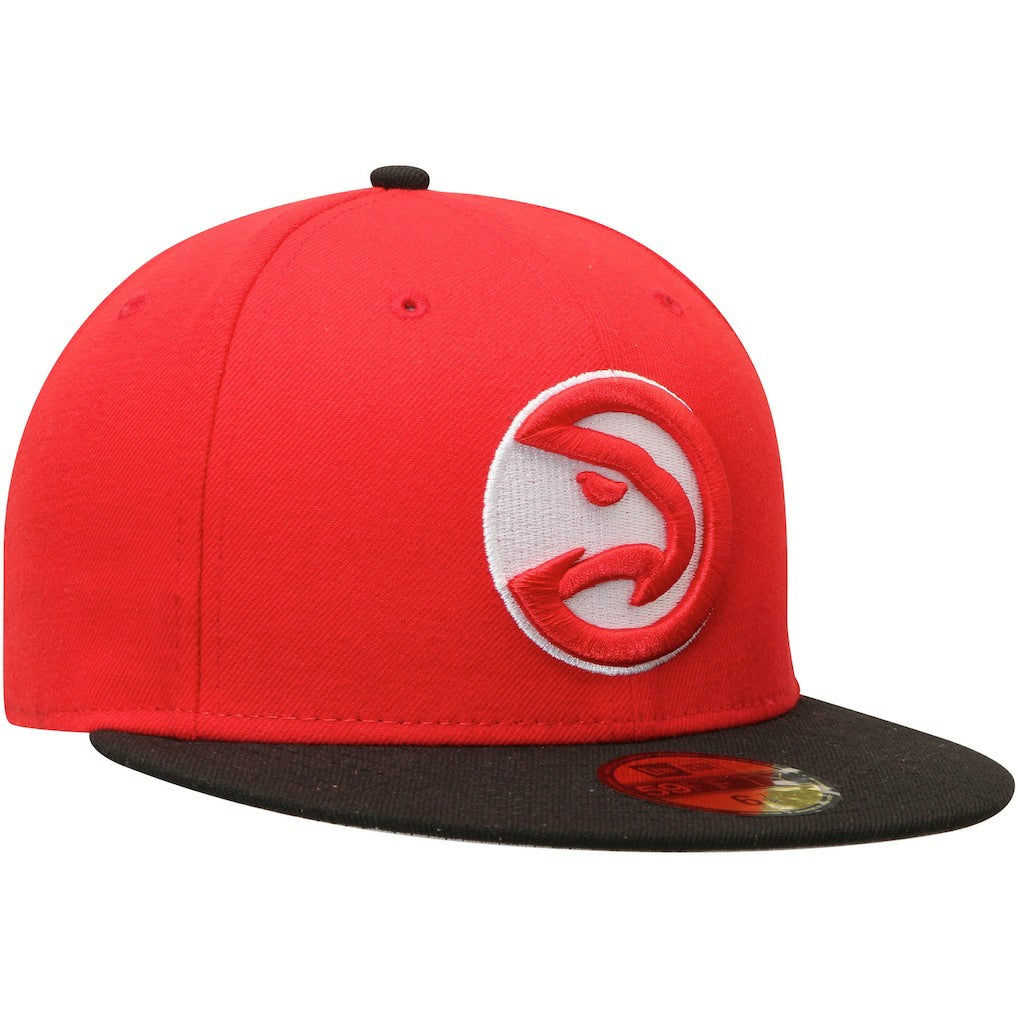 Atlanta Hawks Team Color 2Tone 59FIFTY Fitted Hat Red/Black