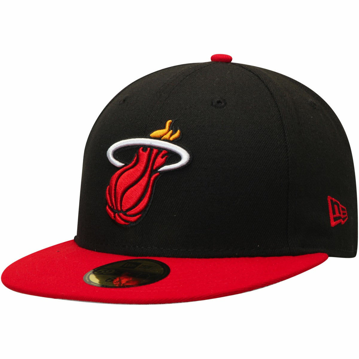 Miami Heat Team Color 2Tone 59FIFTY Fitted Hat Black/Red