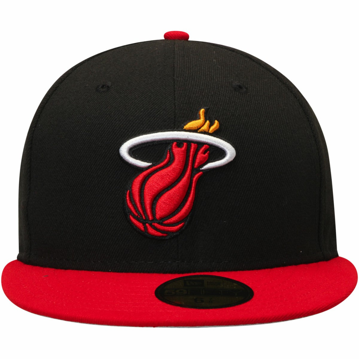 Miami Heat Team Color 2Tone 59FIFTY Fitted Hat Black/Red