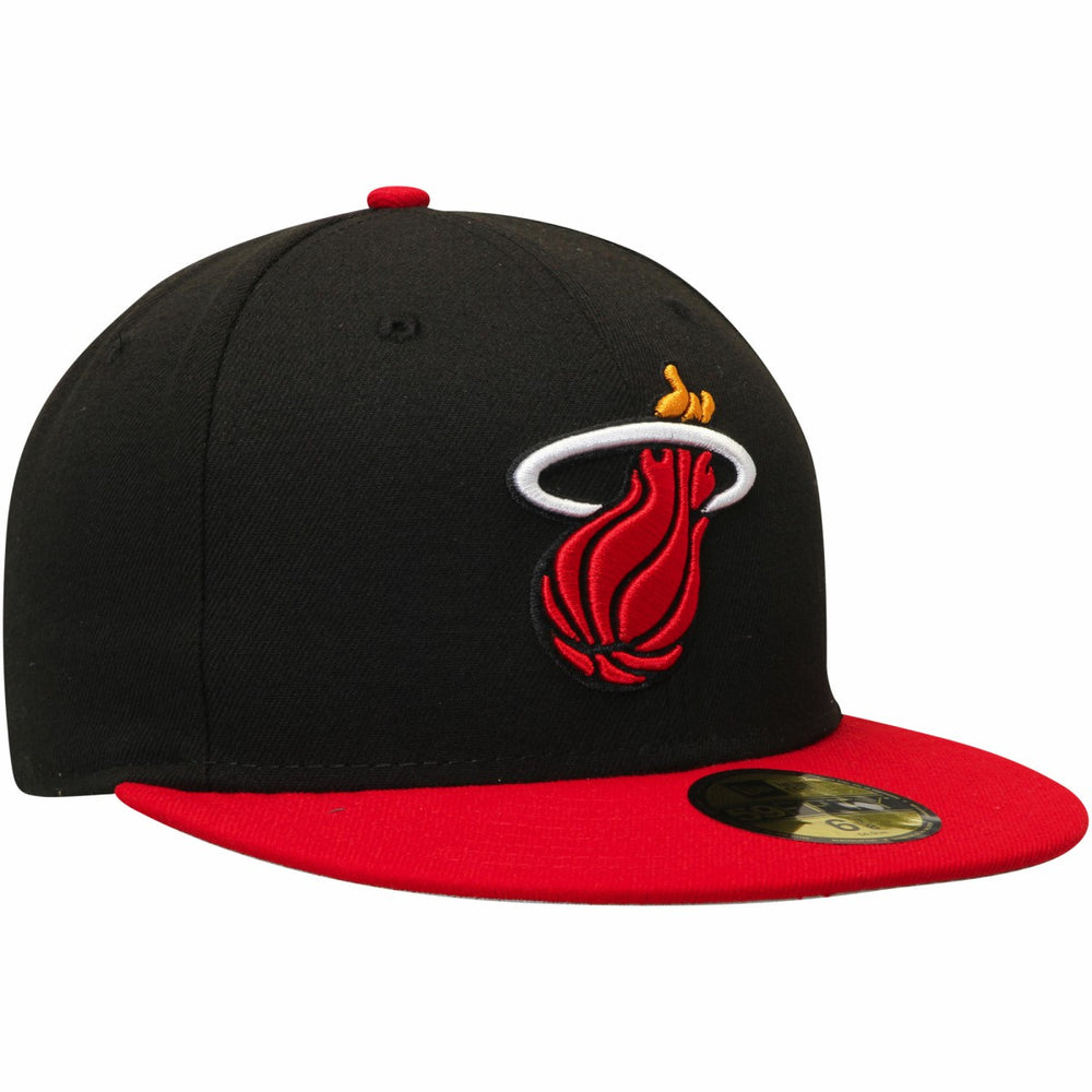 Miami Heat Team Color 2Tone 59FIFTY Fitted Hat Black/Red