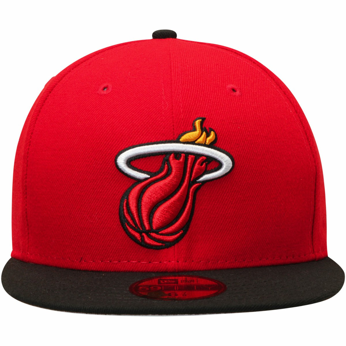 Miami Heat Team Color 2Tone 59FIFTY Fitted Hat Red/Black