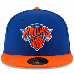 New York Knicks Team Color 2Tone 59FIFTY Fitted Hat Royal/Orange