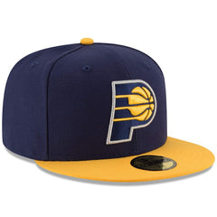 Indiana Pacers Team Color 2Tone 59FIFTY Fitted Hat Navy/Yellow