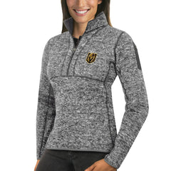 NHL Vegas Golden Knights Antigua Women's Fortune Half-Zip Sweatshirt - Heather Gray
