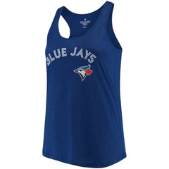 Toronto Blue Jays Soft as a Grape Women's Plus Size Swing for the Fences Racerback Tank Top - Royal Tanks