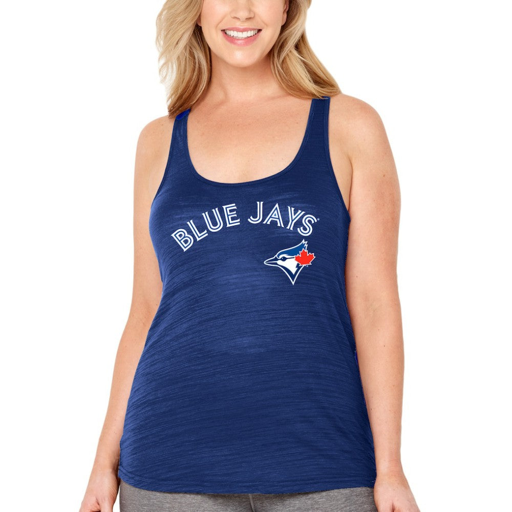 Toronto Blue Jays Soft as a Grape Women's Plus Size Swing for the Fences Racerback Tank Top - Royal Tanks