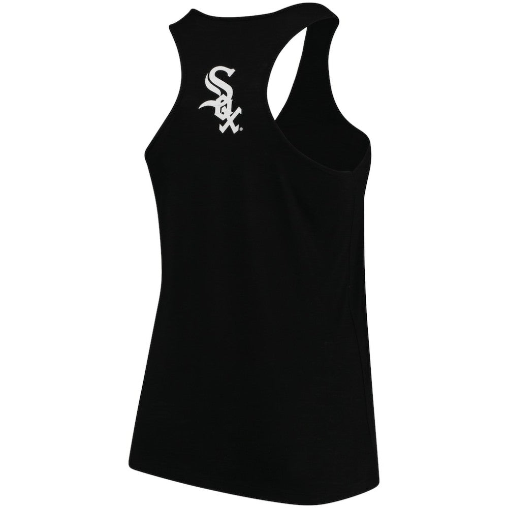 Chicago White Sox Soft as a Grape Women's Plus Size Swing for the Fences Racerback Tank Top - Black Tanks