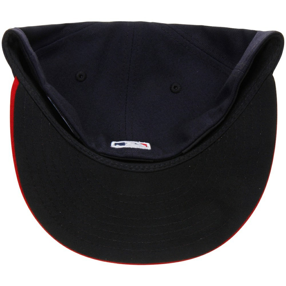 Atlanta Braves New Era Home Authentic Collection On-Field 59FIFTY Fitted Hat - Navy/Red Hats