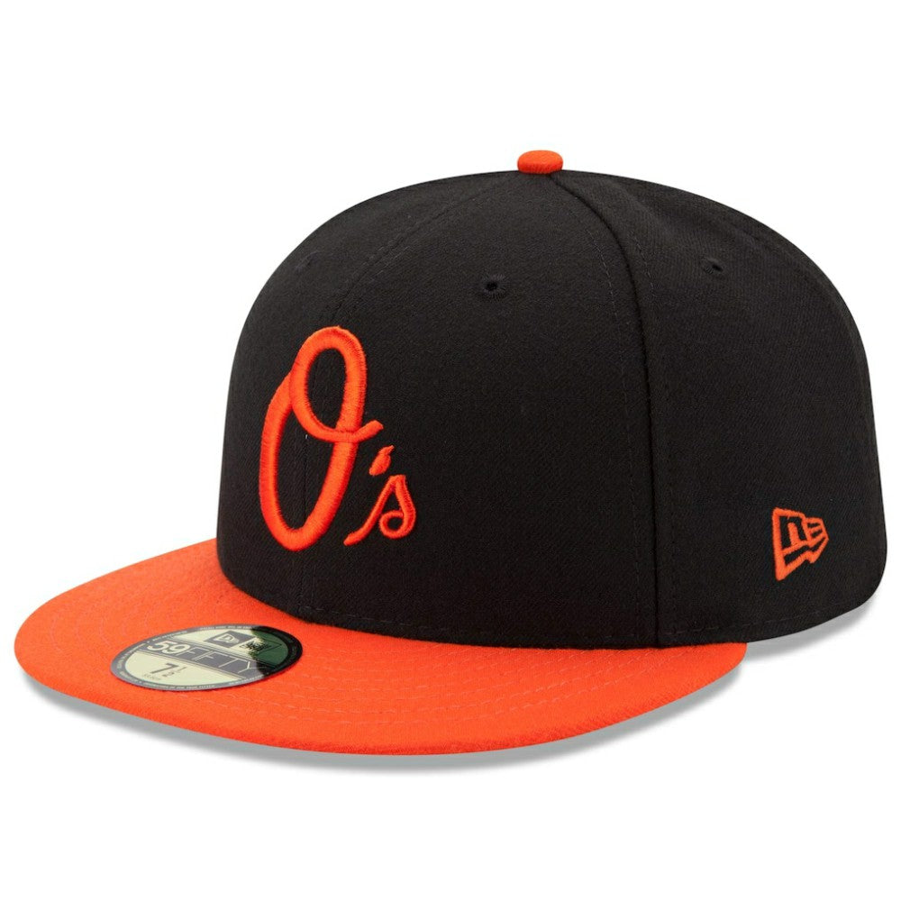 Baltimore Orioles New Era Alternate Authentic Collection On Field 59FIFTY Performance Fitted Hat - Black/Orange Hats