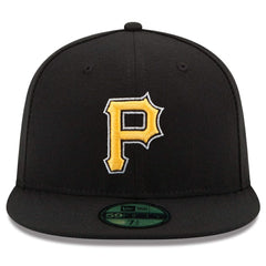 Pittsburgh Pirates New Era Alternate Authentic Collection On-Field 59FIFTY Fitted Hat - Black Hats