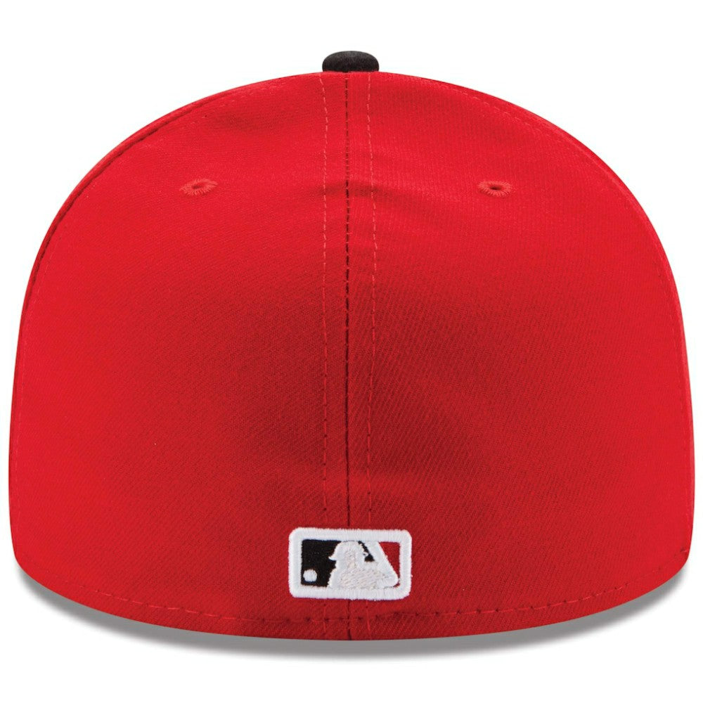 Cincinnati Reds New Era Road Authentic Collection On-Field 59FIFTY Fitted Hat - Red/Black Hats