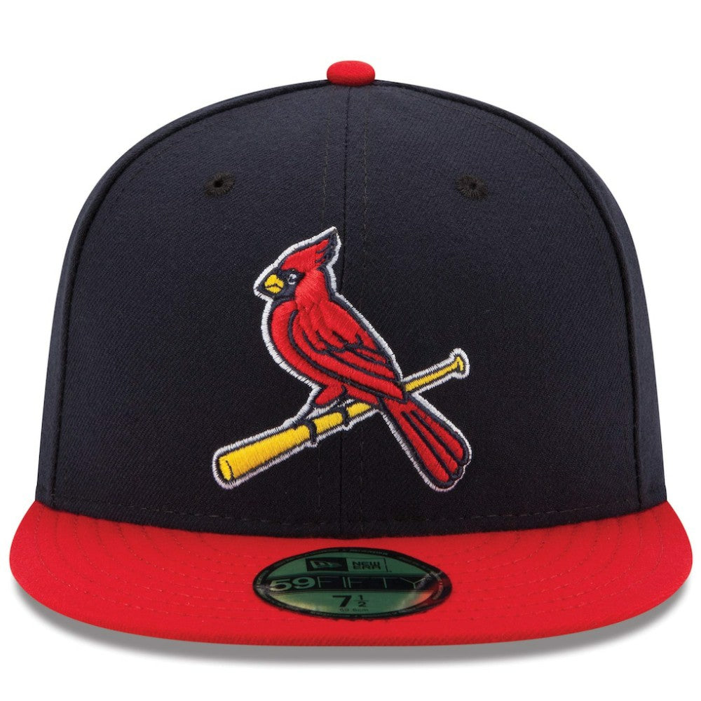 St. Louis Cardinals New Era Alternate 2 Authentic Collection On-Field 59FIFTY Fitted Hat - Navy/Red Hats