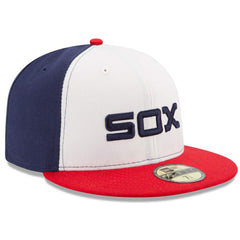 Chicago White Sox New Era Authentic Collection On-Field 59FIFTY Fitted Hat - White/Red Hats