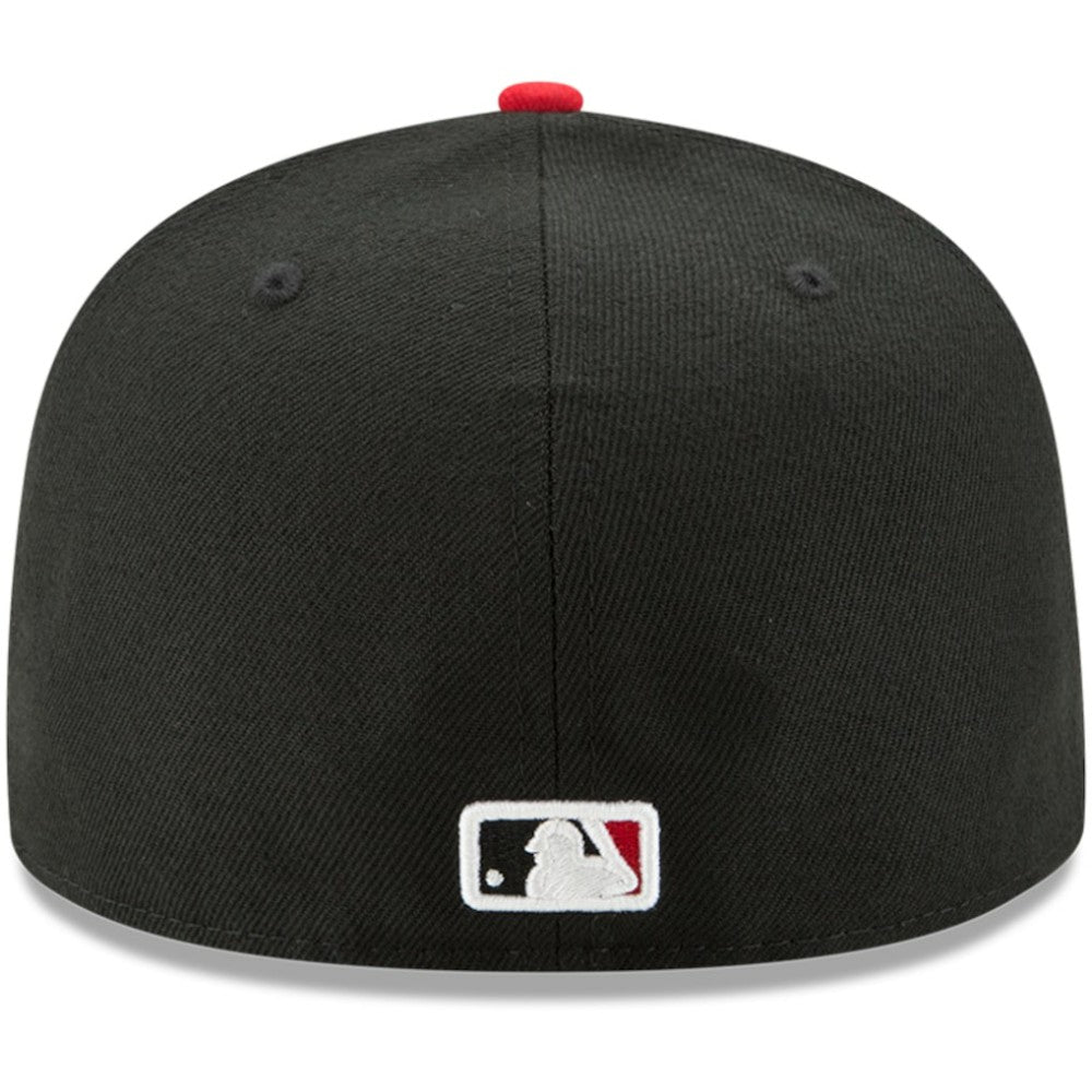 Cincinnati Reds New Era Alternate Authentic Collection On-Field 59FIFTY Fitted Hat - Black/Red Hats