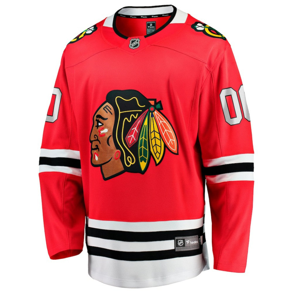 NHL,Custom Chicago Blackhawks Fanatics Home Breakaway Custom Jersey - Red