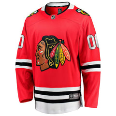 NHL,Custom Chicago Blackhawks Fanatics Home Breakaway Custom Jersey - Red