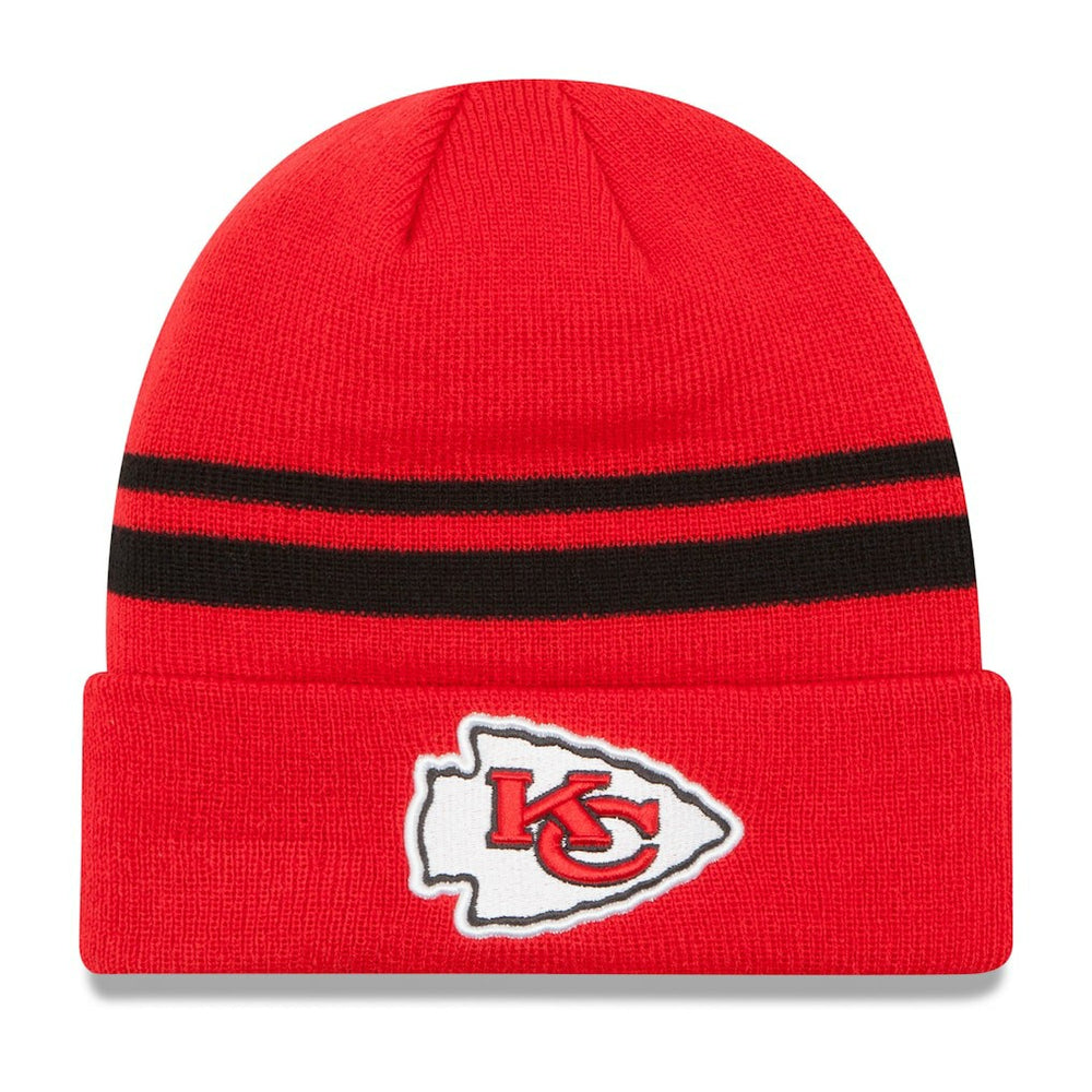 Kansas City Chiefs New Era Team Logo Cuffed Knit Hat Red