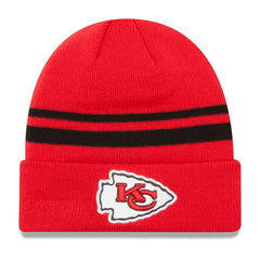 Kansas City Chiefs New Era Team Logo Cuffed Knit Hat Red