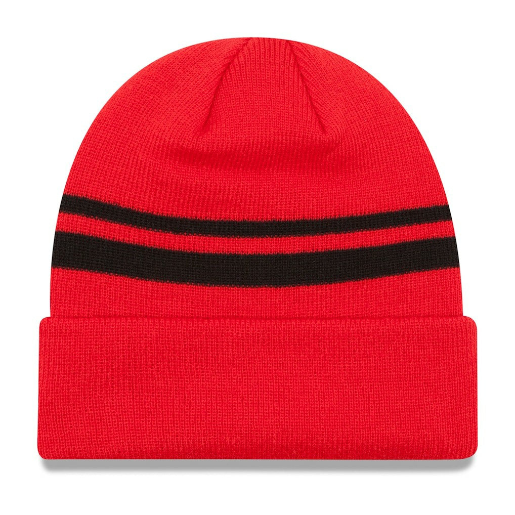 Kansas City Chiefs New Era Team Logo Cuffed Knit Hat Red