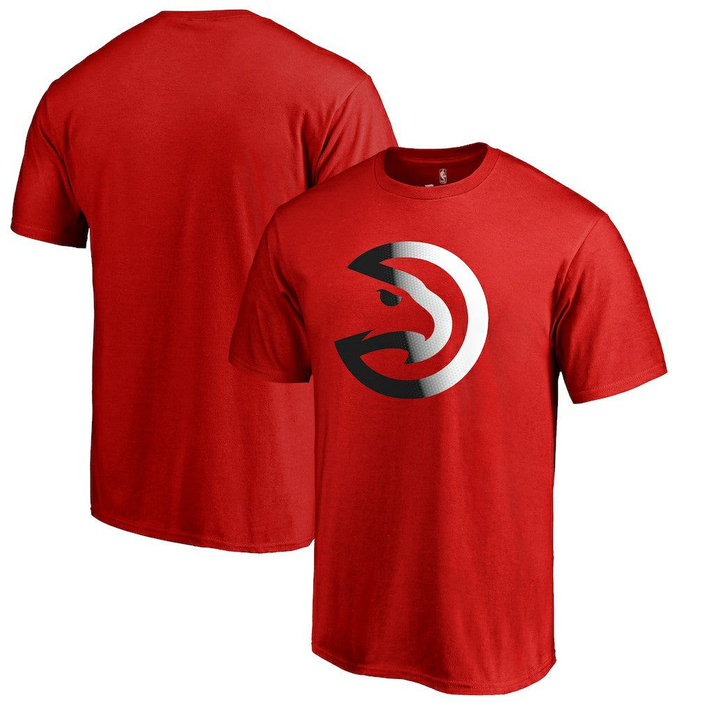 Atlanta Hawks Gradient Logo T-Shirt Red