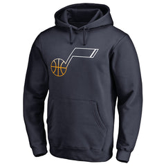 Utah Jazz Gradient Logo Pullover Hoodie Navy
