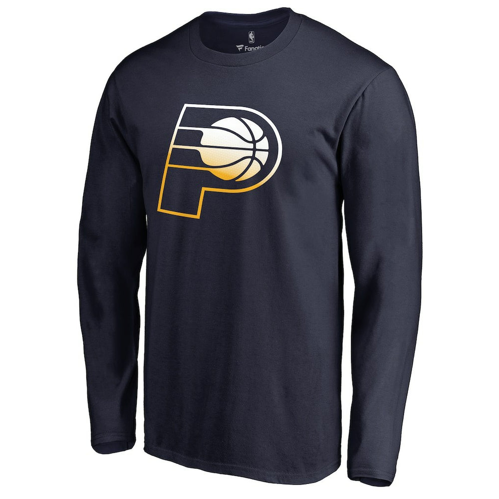 Indiana Pacers Gradient Logo Long Sleeve T-Shirt Navy