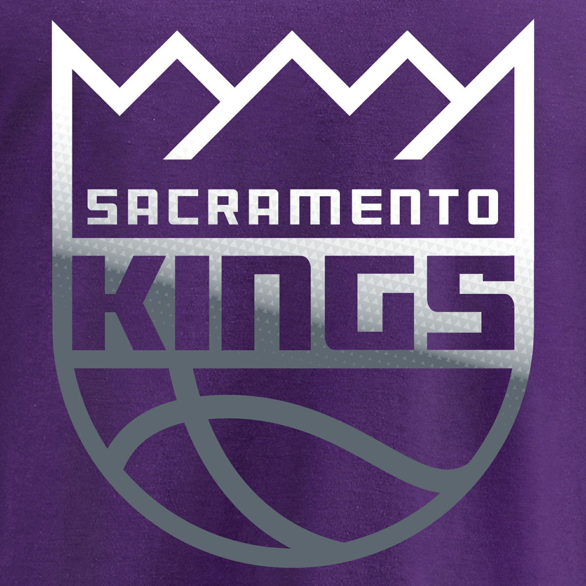 Sacramento Kings Gradient Logo Long Sleeve T-Shirt Purple