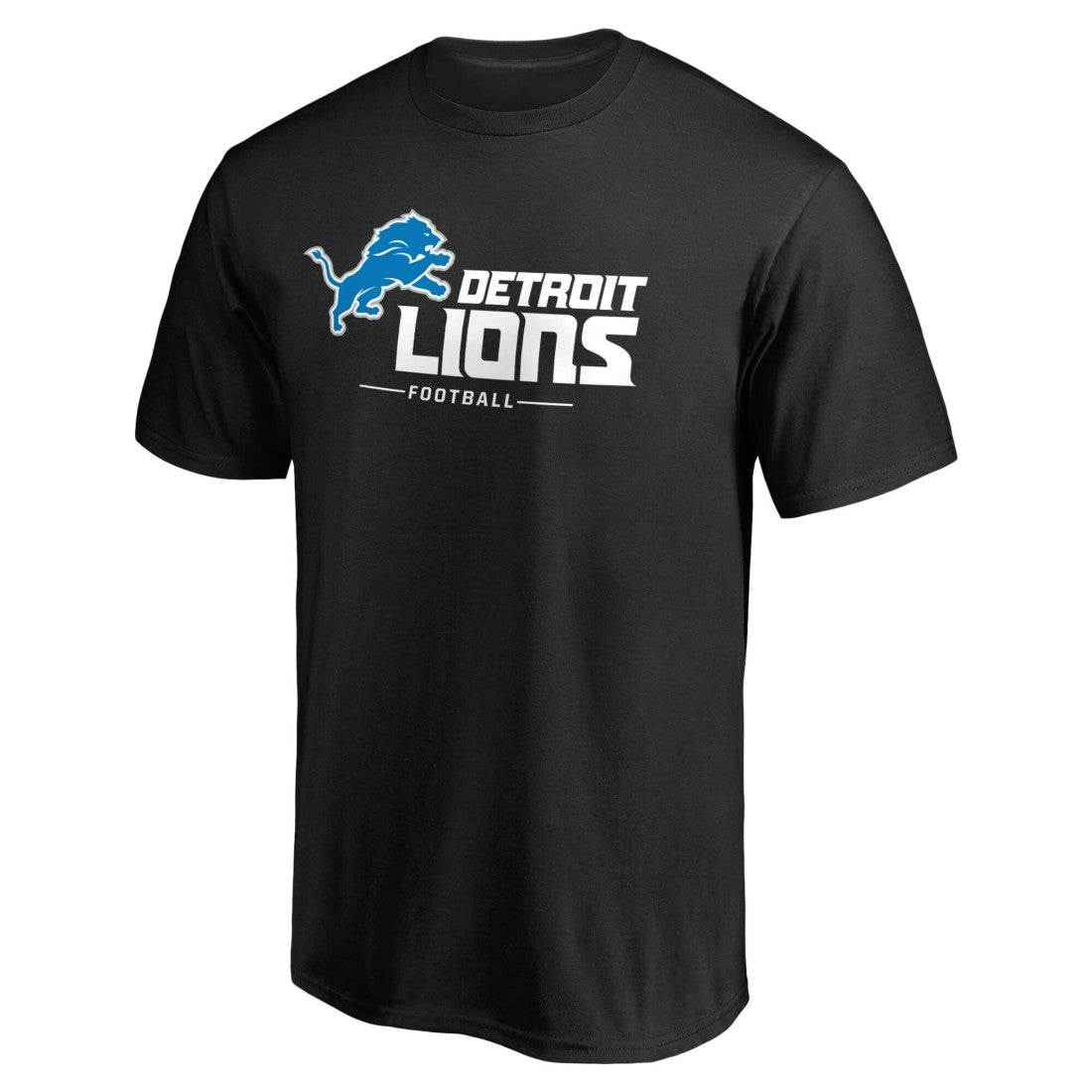 Detroit Lions Team Lockup T-Shirt Black