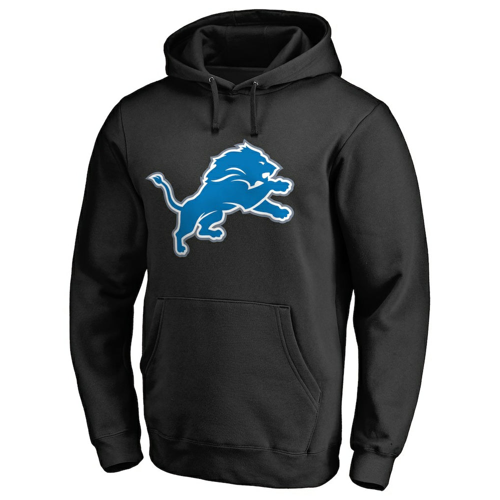 Detroit Lions Primary Logo 2 Pullover Hoodie Black