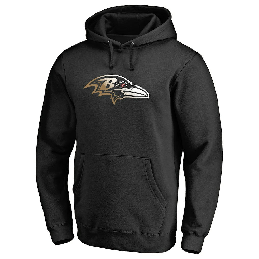 Baltimore Ravens Gradient Logo Pullover Hoodie Black