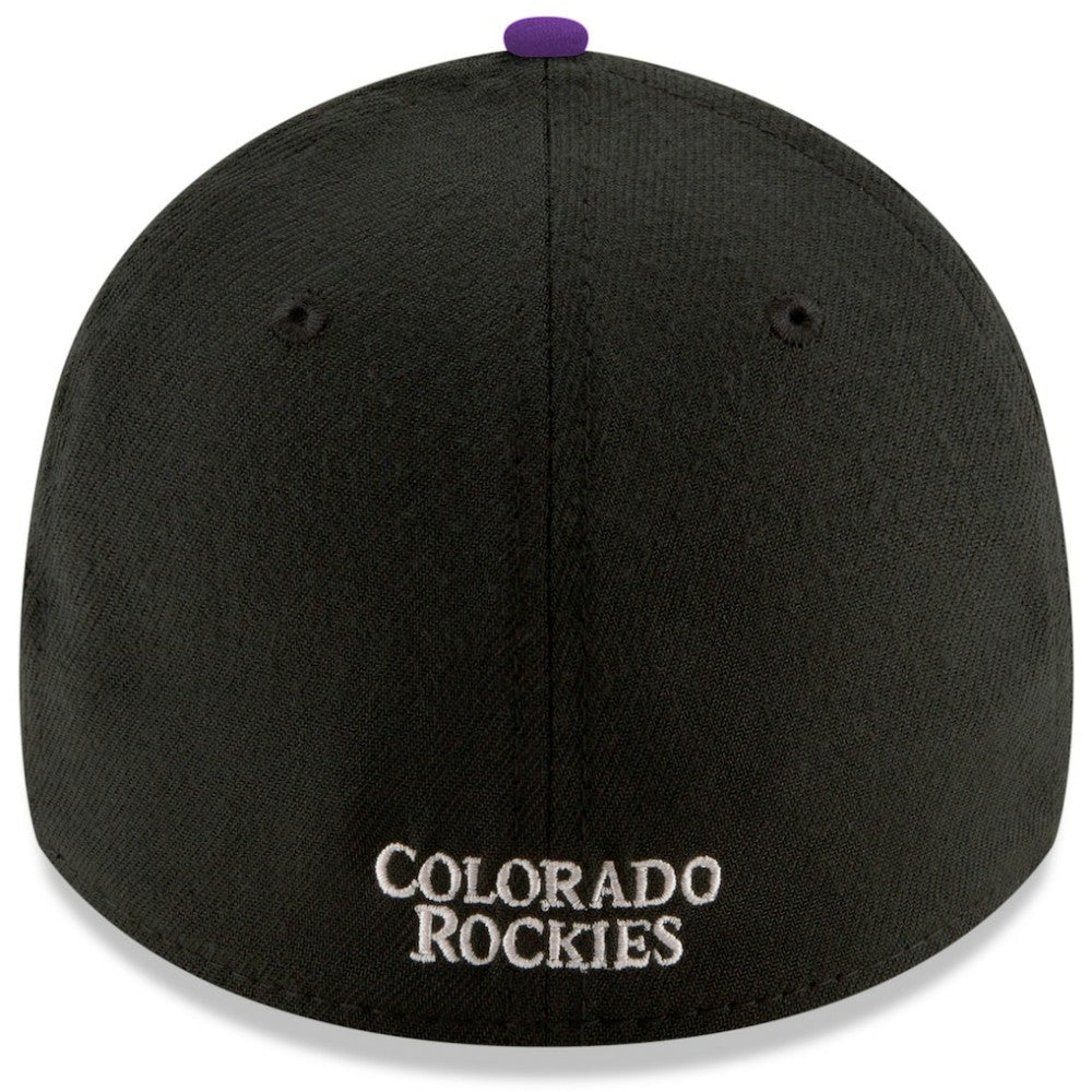 Colorado Rockies New Era Game Team Classic 39THIRTY Flex Hat - Black Hats
