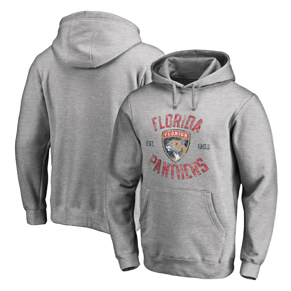 NHL Florida Panthers Heritage Pullover Hoodie - Ash