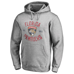 NHL Florida Panthers Heritage Pullover Hoodie - Ash