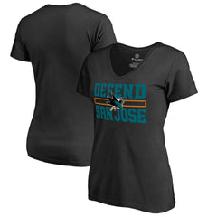 NHL San Jose Sharks Women's Hometown Collection Defend T-Shirt - Black