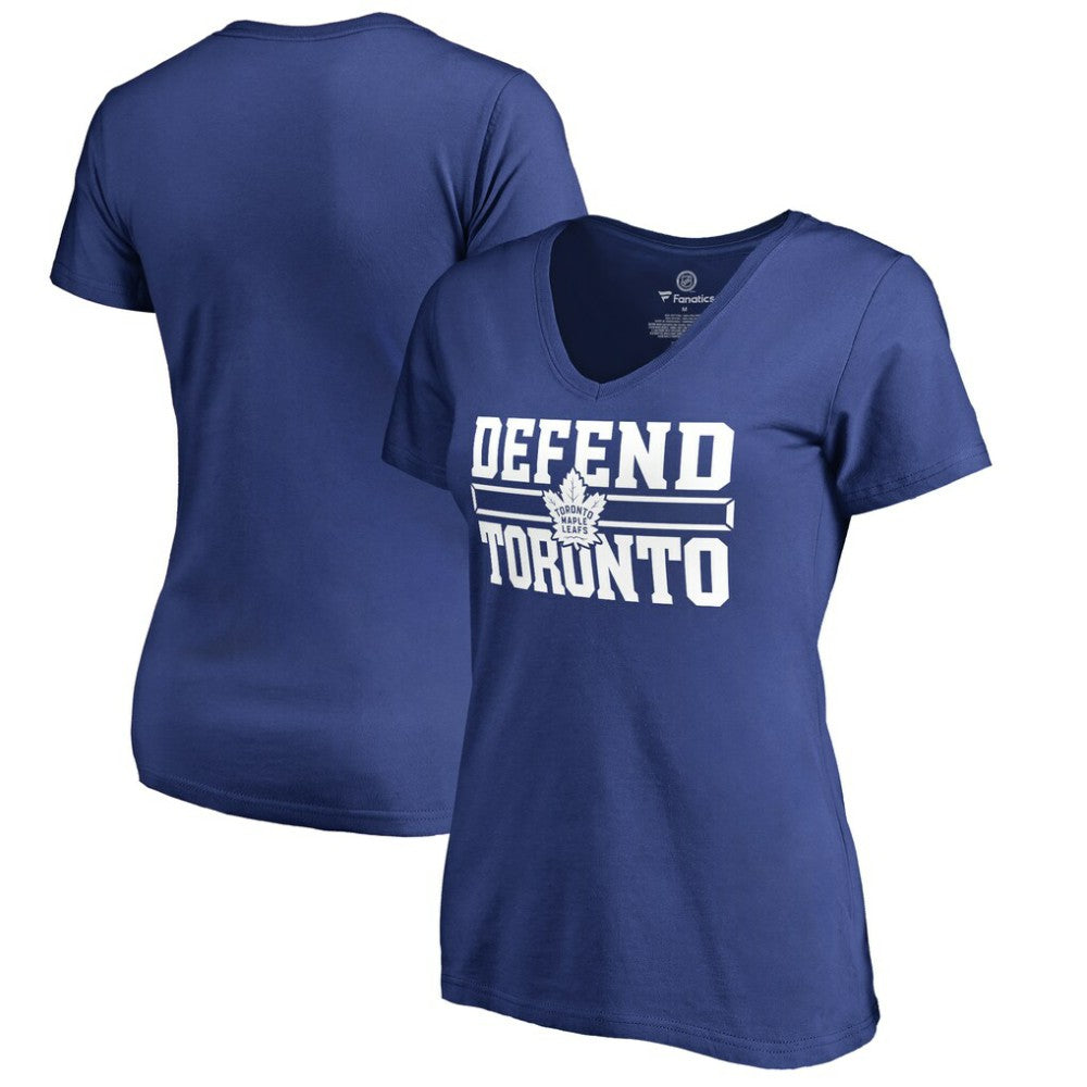 NHL Toronto Maple Leafs Women's Hometown Collection Defend T-Shirt - Royal