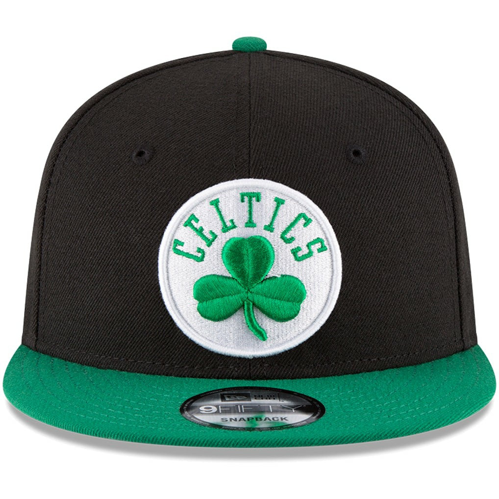 Boston Celtics 2-Tone 9FIFTY Adjustable Snapback Hat Black/Kelly Green