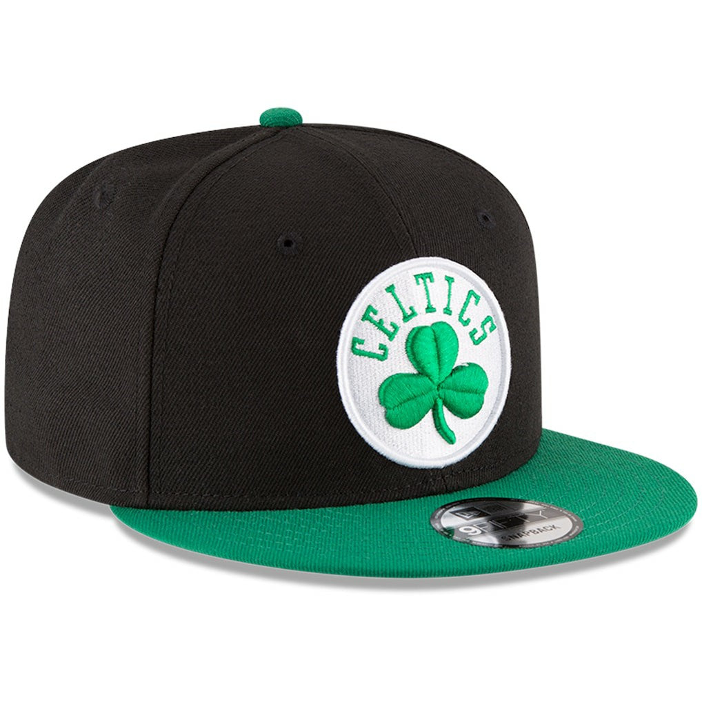 Boston Celtics 2-Tone 9FIFTY Adjustable Snapback Hat Black/Kelly Green