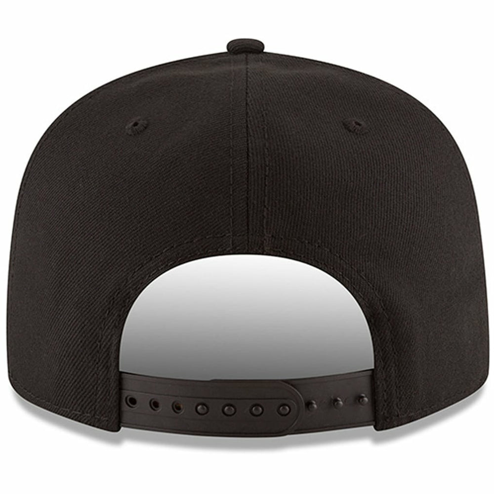 Atlanta Hawks Black & White Logo 9FIFTY Adjustable Snapback Hat Black