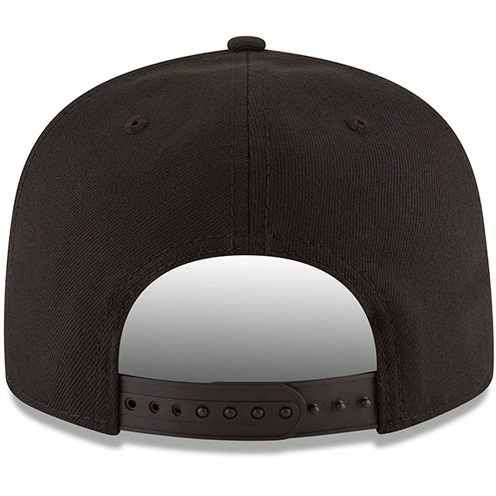 New Orleans Pelicans Black & White Logo 9FIFTY Adjustable Snapback Hat Black