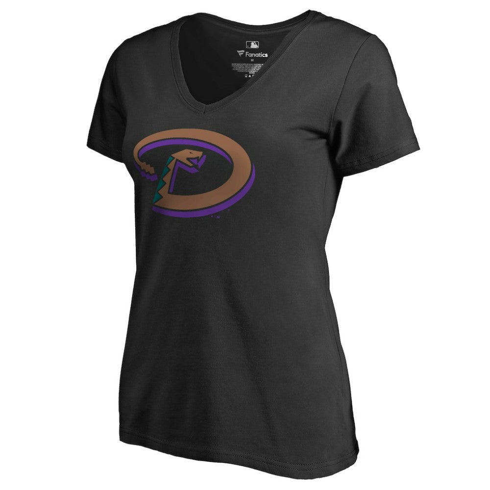Arizona Diamondbacks Women's Cooperstown Collection Forbes T-Shirt - Black T-shirts
