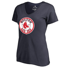Boston Red Sox Women's Cooperstown Collection Forbes T-Shirt - Navy T-shirts