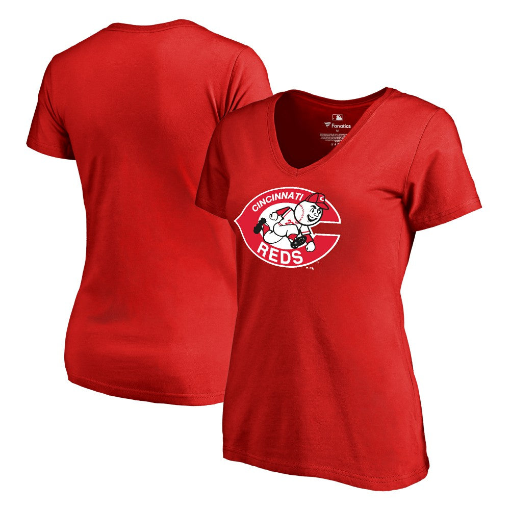 Cincinnati Reds Women's Cooperstown Collection Forbes T-Shirt - Red T-shirts