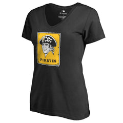 Pittsburgh Pirates Women's Cooperstown Collection Forbes T-Shirt - Black T-shirts
